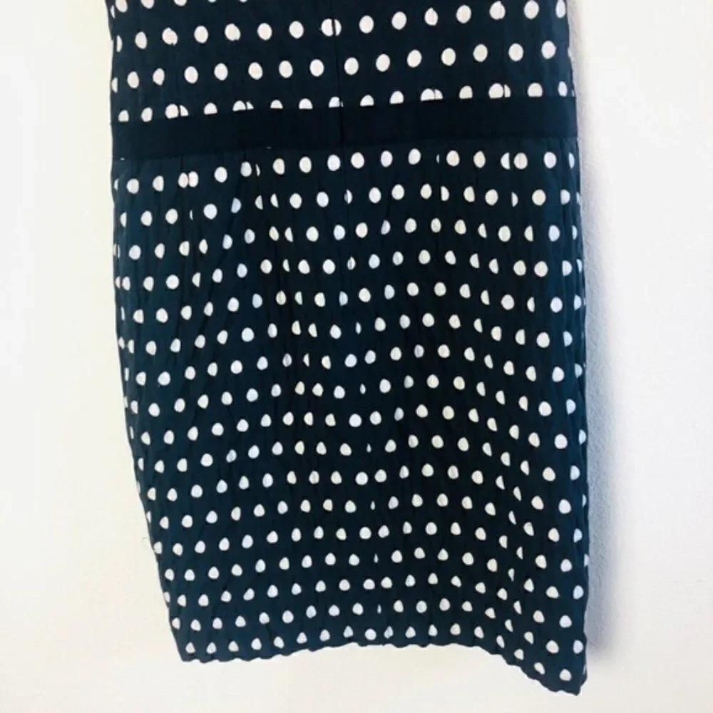 EUC Nanette Lepore Black Polka Dot Bodycon Dress 0